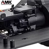 AMK 313mm Wheelbase Nylon Chassis Frame Car Body with 2-Speed Transmission 35T 550 Motor for 1/10 RC Crawler Axial SCX10 TRX4 D90 (DIY+Axles)