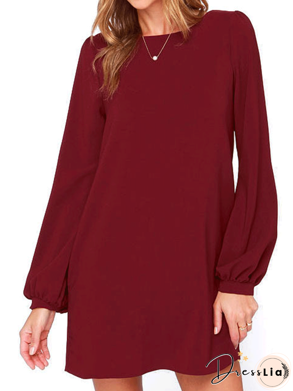 Loosen Solid Weaving Dress