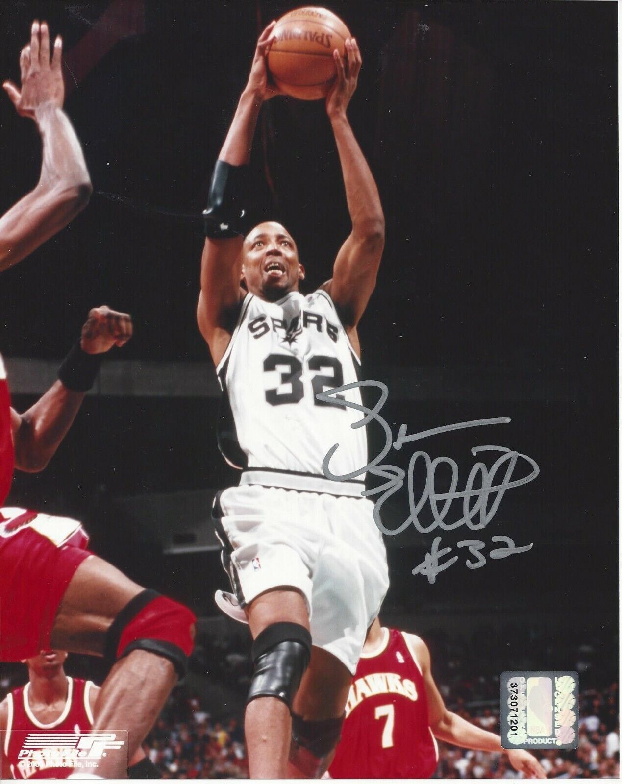 Sean Elliott autographed 8x10 San Antonio Spurs#S384