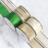 Festive Golden Green 6.5cm Ribbon Roll Christmas Decors, Flower, Gift Wrapping, Hair Accessories Ribbon
