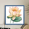 >SALE<Full Embroidery Eco-cotton Thread 11CT Printed Lotus Flower Cross Stitch 40x40cm