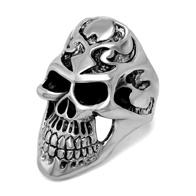IG Style Retro Punk Skull 304 Stainless Steel Polishing Halloween Men’s Rings