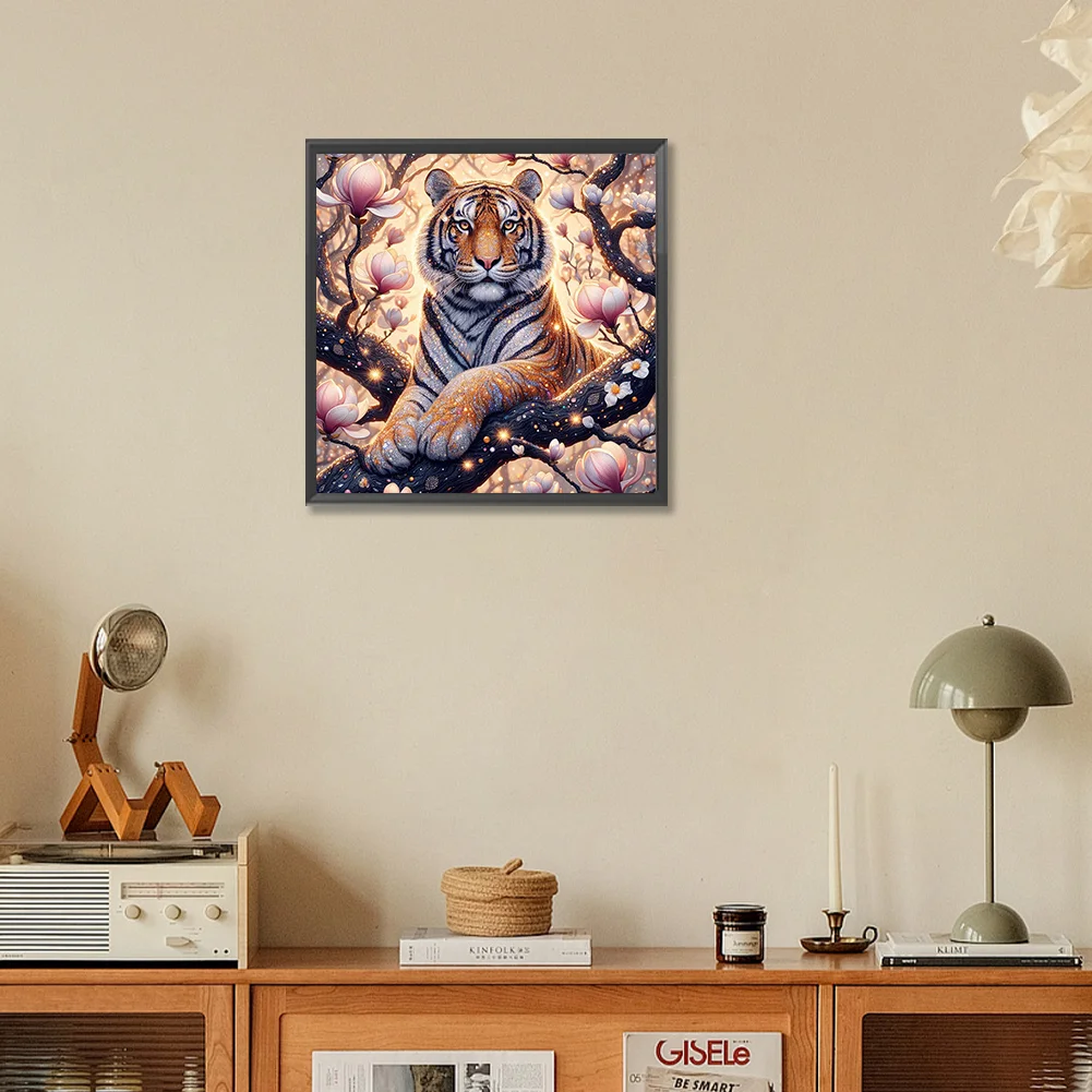 Diamond Painting - Full Round Drill - Tiger(Canvas|30*30cm)