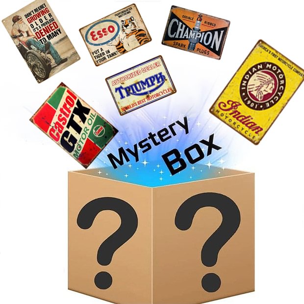 New Lucky Mystery Box （VIntage Signs）- Orders Over $30 Get 1 Free Gift