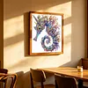 Purple Crystal Twin Seahorses Special Shaped 5D DIY Partial Drill Diamond Painting Kits for Adults Beginners Home Decor Diamonds Dots Gem Art Kits Diamond Art Kit 11.81 X11.81inch