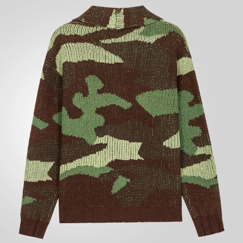 Uveng Uveng Men's Wear Autumn/Winter Camouflage Silkfery Sweater Overturned Jacket Jacket Men's SY0036