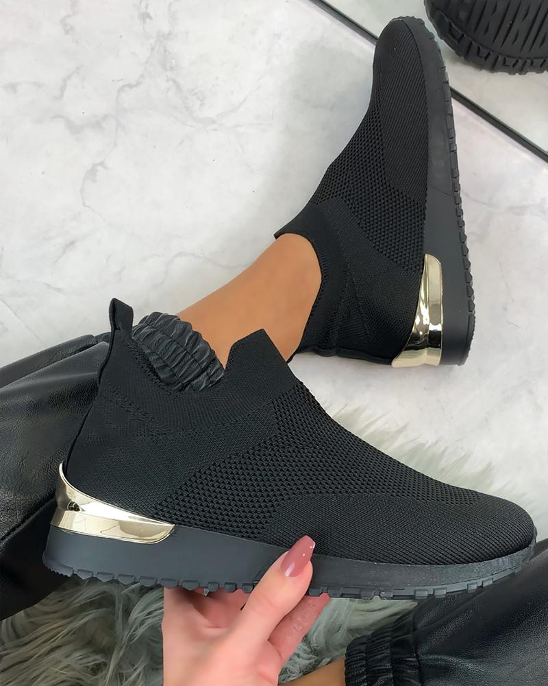 🔥New Arrival- 50% OFF🔥Elegant Elastic Slip-on Flat Shoes 