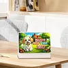 Dog 2027 DIY Paper Diamond Painting Calendar Set Special Shaped Drill Monthly Flip Tabletop Calendar Kit Handmade for Adults Beginners Gift Home Office Decor