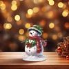 2D flacher Schneemann Druck DIY Desktop Diamond Art Kits für Home Office Desktop Dekor