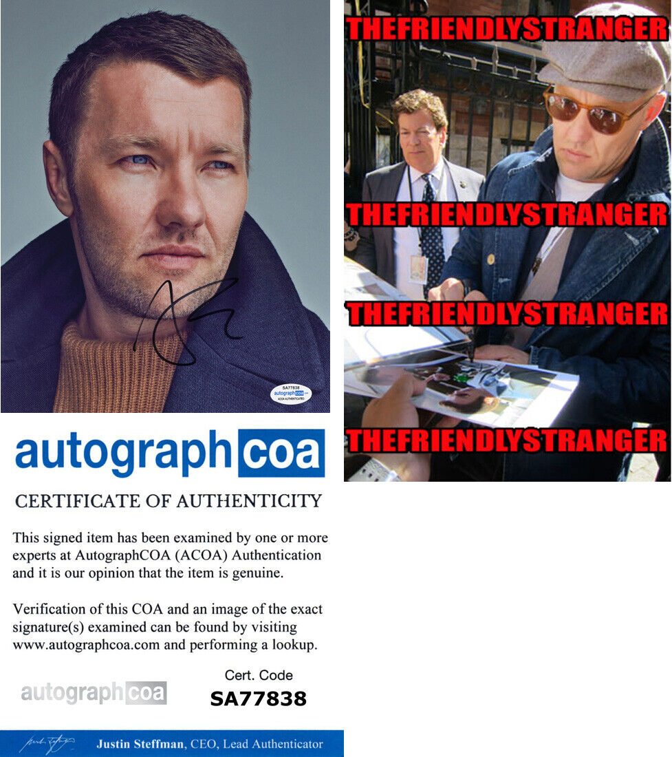 JOEL EDGERTON signed Autographed 8X10 Photo Poster painting e PROOF - Hot SEXY Warrior ACOA COA