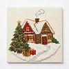 Cabin Partial Bead Embroidery Kit 11CT Pre-Printed Bead Cross stitch 36*36CM