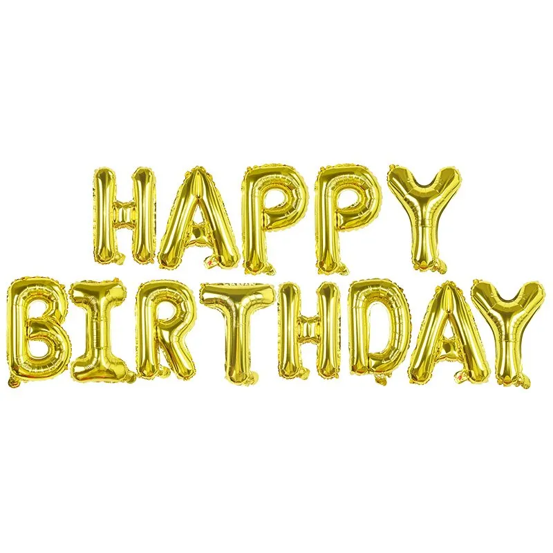 1Set Happy Birthday Confetti Latex Balloons Foil Letter Balloon Adult Kids Birthday Party Decorations Babay Shower Helium Globos