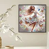 Diamond Painting-DIY Crystal Rhinestone The Girl Dancing with Butterflies(Box Packaging)