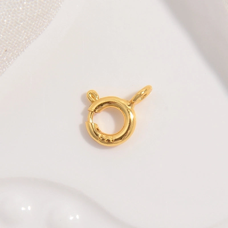 1 Piece 925 Sterling Silver 22K Gold Plated Rhodium Plated Geometric Jewelry Buckle Jewelry Accessories