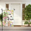 DIY Diamong Painting Double Sided Drills Garden Flags Outdoor Decor Holiday Garden Decorations Kit(Easter)