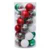 30PCS Colorful Christmas Tree 6CM Hanging Decor Balls