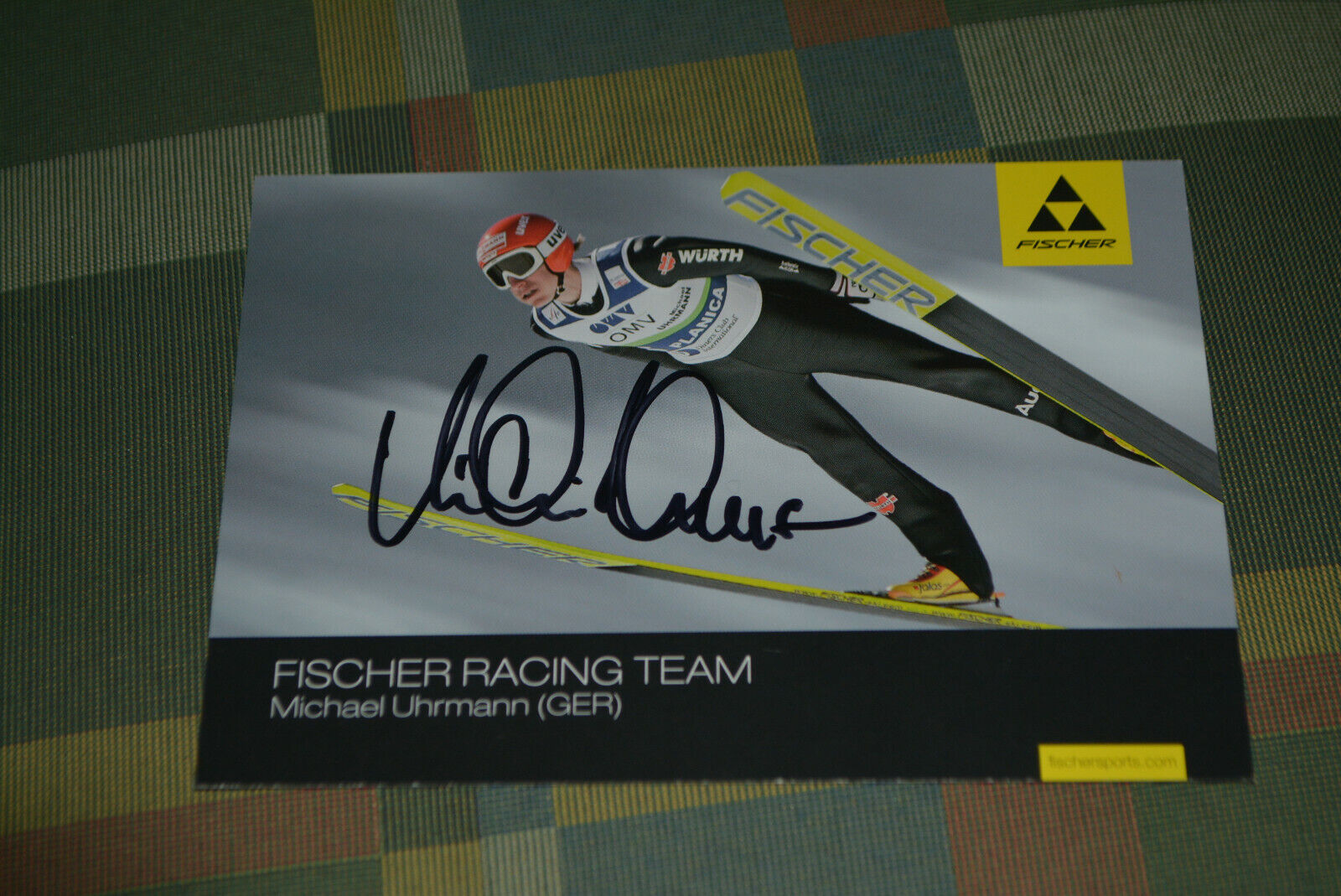 MICHAEL UHRMANN signed autograph 6x4 inch In Person SKI JUMPER Gold Olympia 02