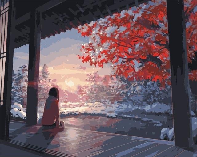 

Quiet View in Winter – Paint By Numbers - 40*50CM, 501 Original