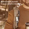 COB+LED Mini Keychain Flashlight USB Rechargeable for Camping Fishing Walking