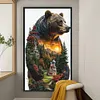 Silhouette Bear-11CT Stamped Cross Stitch 40*70cm(Big Size)