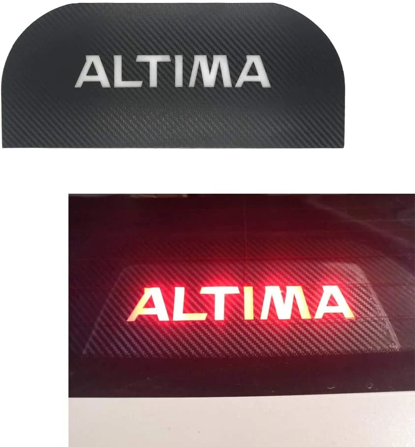 Car High Brake Light Sticker Acrylic Projection Board Decal Top Tail Light Stickers Car High Mounted Decorative Emblems