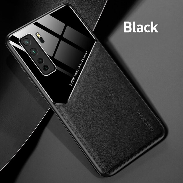Leather Texure Magnetic Holder Case 
