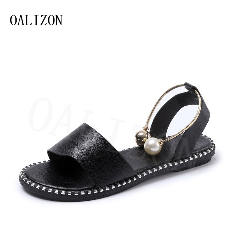 Wholesale Women Sandals PU Leather Sexy Flats Women Shoes 2021 Summer New Designer Pointed Cozy Sandalias Slippers Femme Dress