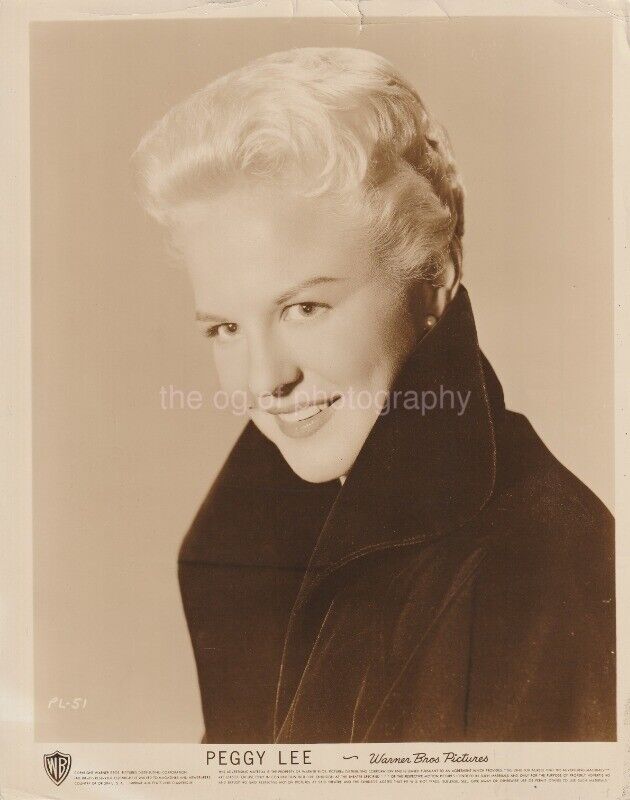 Peggy Lee ACTRESS SINGER bw Found Original 8x10 Photo Poster painting Songwriter COMPOSER 94 12