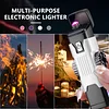 Decompression Fidget Gyro Windproof Luminous Dual Arc Pulse Lighter