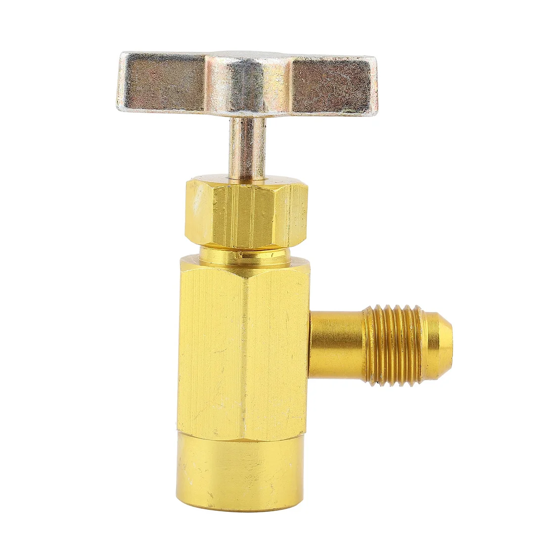 Bottle Opener Valve Tool High Accuracy 1/4 SAE Thread for Refrigerant Bottles 1/2ACME TT12141/2ACME TT1214