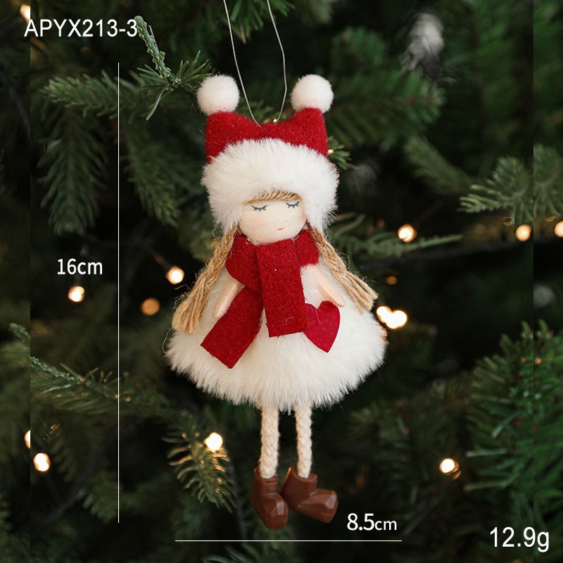 Plush Christmas ornaments, Christmas tree decorations, hanging ornaments-MERUMOTE