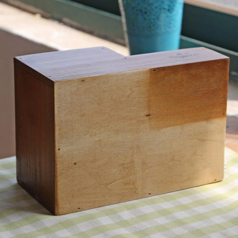 Wooden Flower Garden Succulent Plant Pot Retro Storage Box Office Decor (3