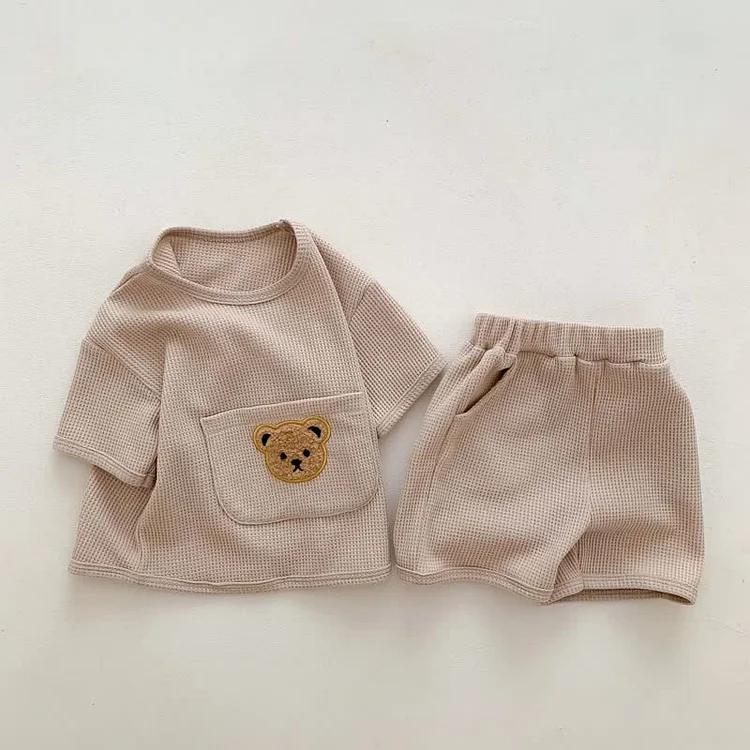 Baby Bear Casual Tee and Shorts Set