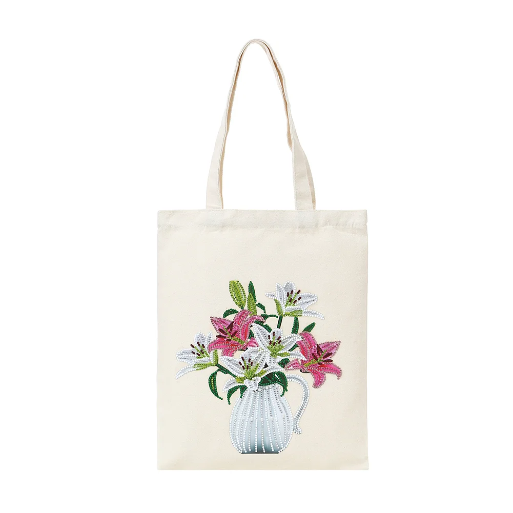 DIY Diamond Painting Eco-Friendly Bag - Flower Vase