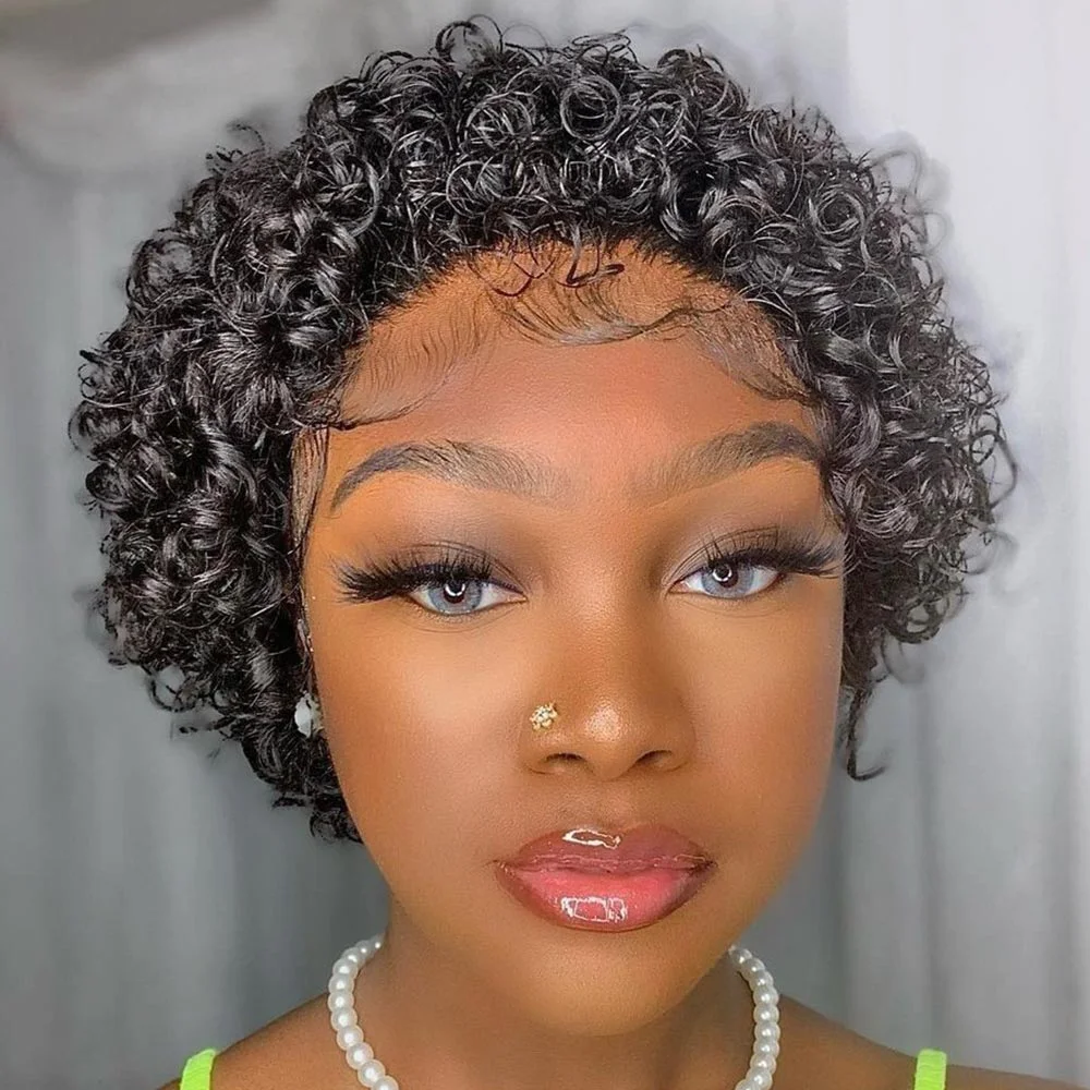 Short Bob Wig Cut Wig Curly  For Women ELCNEPAL