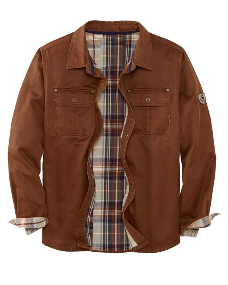 Men's quilted jacket shirts-11