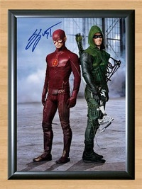 Green Arrow Flash Signed Autographed Photo Poster painting Poster Print Memorabilia A2 Size 16.5x23.4