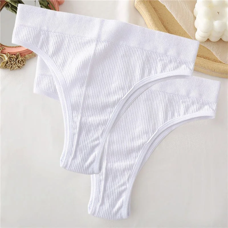 2PCS/Set Sexy Thong Panties Women's Underwear G-String Female Underpants Seamless Briefs Intimates Sexy Lingerie T-Back Pantys