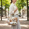 Adorable Dog Design Quited Tote Bag by Inlyline