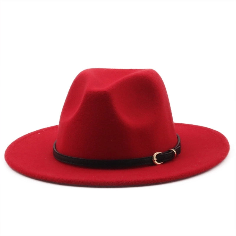 Hot-selling Wool Top Hat Foreign Card Its Red Hat Ethnic Style Jazz Hat Cashmere Felt Hat