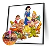 Snow White Dwarfs-Full Round Diamond Painting 30*30CM