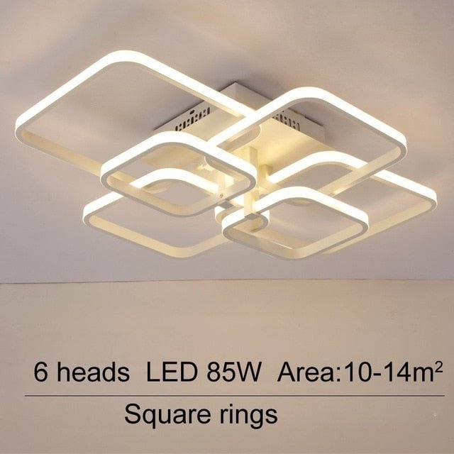 Modern Led Chandelier With Remote Control Acrylic Lights For Living Room Bedroom Home Chandelier Ceiling Fixtures Free Shipping