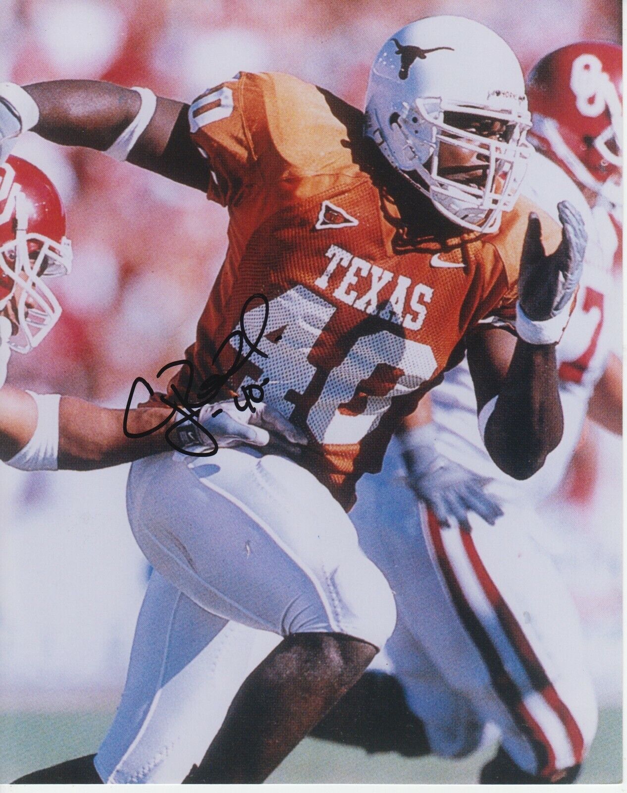 Cory Redding 2# 8x10 Signed Photo Poster painting w/ COA Texas Longhorns -