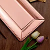 10 Pack | Rose Gold Studded Rim 16" Heavy Duty Paper Serving Trays - 1100 GSM