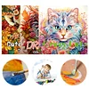 3PCS Crazy Cat Coloring Book Set Mindfulness Art Books for Adults 