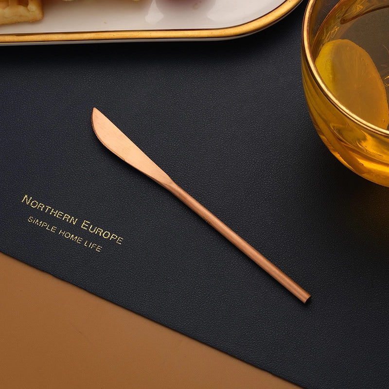 Japanese-style 304 Stainless Steel Long Handle Fruit Fork Coffee Mixing Spoon Small Spoon Dessert Ice Spoon Spoon Stir Stick