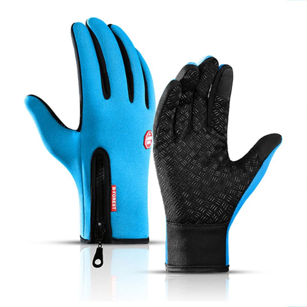 Winter Gloves for Men Waterproof Cold Gloves Snowboard Motorcycle Riding Driving Warm Touchscreen Zipper Glove | IFYHOME