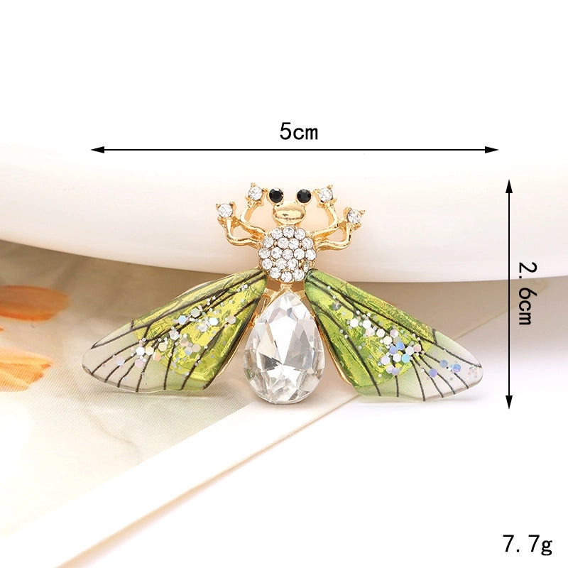 1 Piece Alloy Rhinestones Bee DIY Ornament Accessories Jewelry Accessories