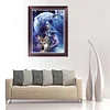 Diamond Painting-Partial Round Drill Beauty and Wolf
