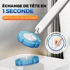 🏆✨Ensemble de Brosse &agrave; Toilettes avec T&ecirc;tes de Remplacement Jetables